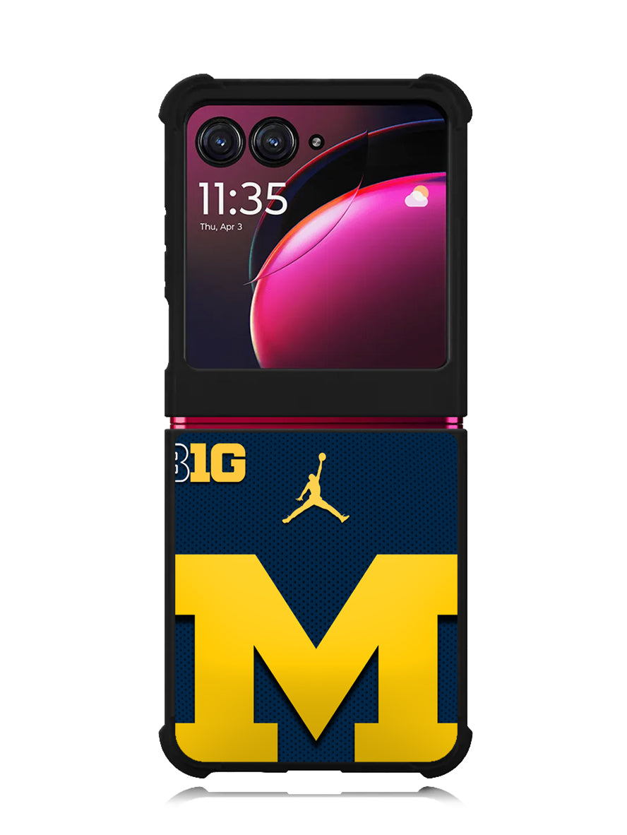 michigan wolverines 3rd Motorola Moto Razr Plus 2023 , Moto Razr+ 2023 Case