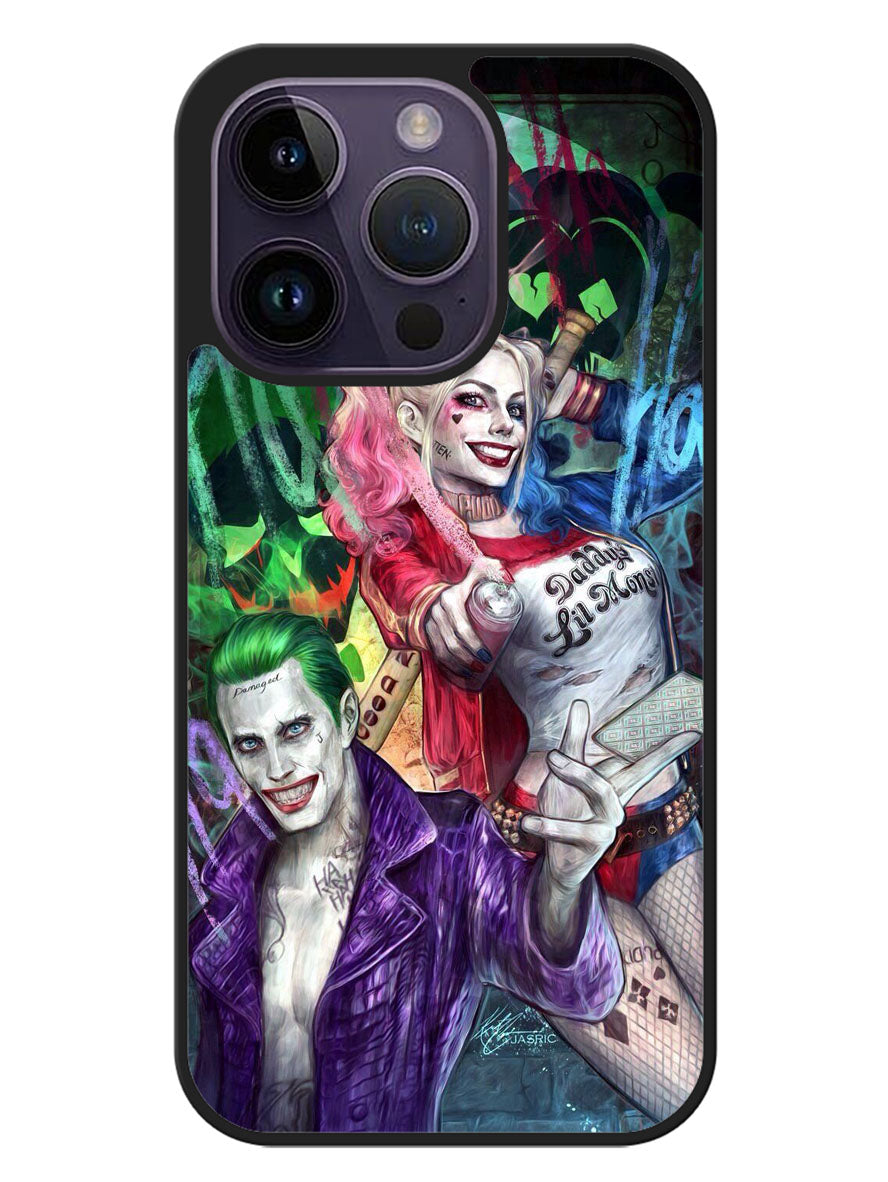 Harley Quinn And The Joker Google iPhone 14 Pro Case BLN1048