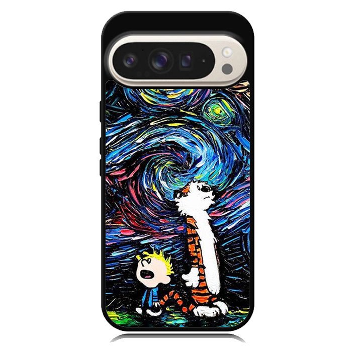 Calvin And Hobbes Art Starry Night Google Pixel 10 | Google Pixel 10 Pro Case DC0281