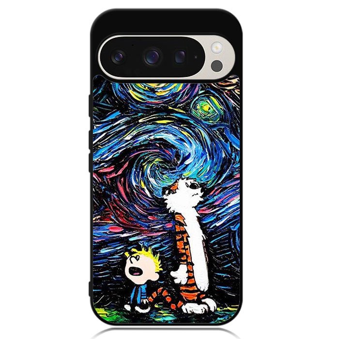 Calvin And Hobbes Art Starry Night Google Pixel 9 | Google Pixel 9 Pro Case DC0281