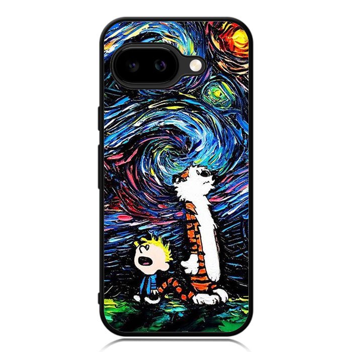 Calvin And Hobbes Art Starry Night Google Pixel 9A Case DC0281