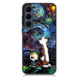 Calvin And Hobbes Art Starry Night Samsung Galaxy S24 Case DC0281