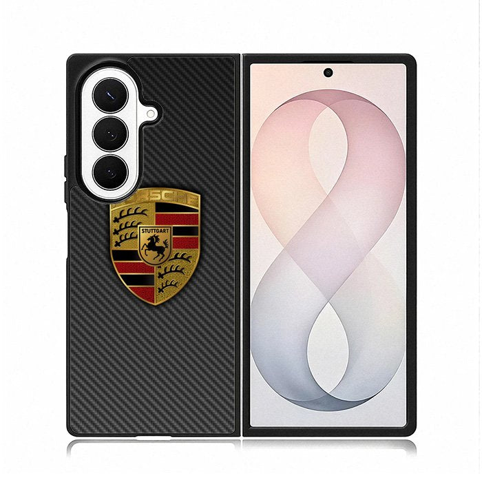 Porsche Badge Logo Samsung Galaxy Z Fold 8 Ultra Case DC1501