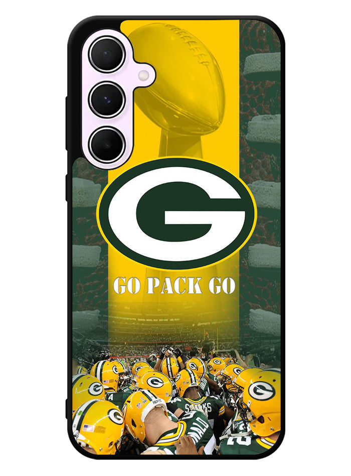 green bay packer wall border Samsung Galaxy A35 5G Case