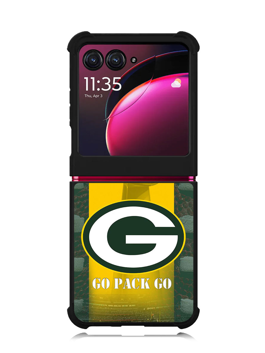 green bay packer wall border Motorola Moto Razr Plus 2023 , Moto Razr+ 2023 Case