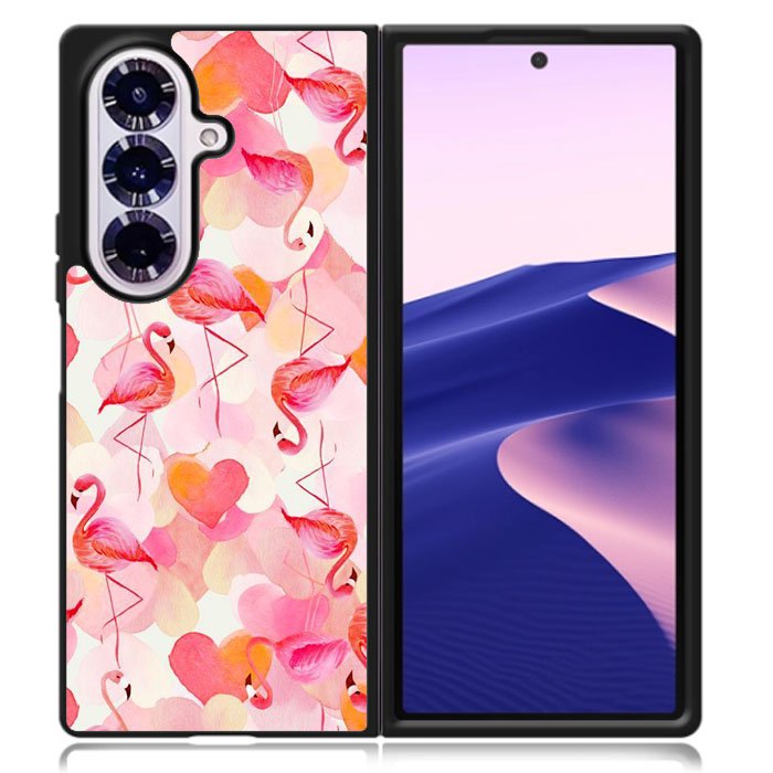 Flamingo Pink Samsung Galaxy Z Fold 7 Case DC0647