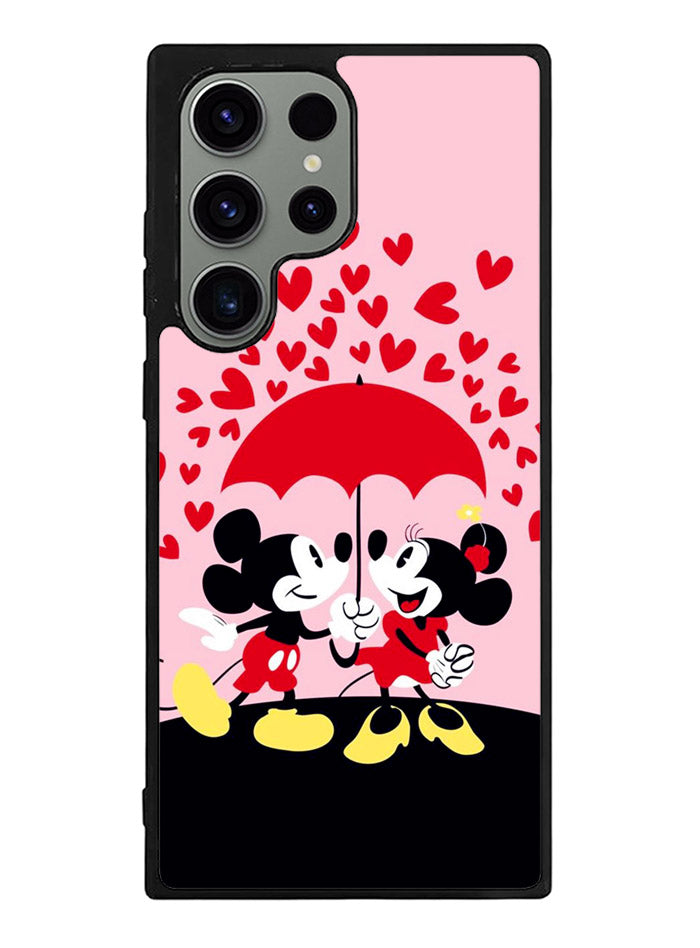 Mickey And Minnie Mouse Rain Love Samsung Galaxy S23 Ultra 5G Case