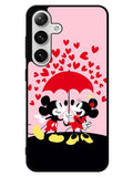 Mickey And Minnie Mouse Rain Love Samsung Galaxy S25 5G Case