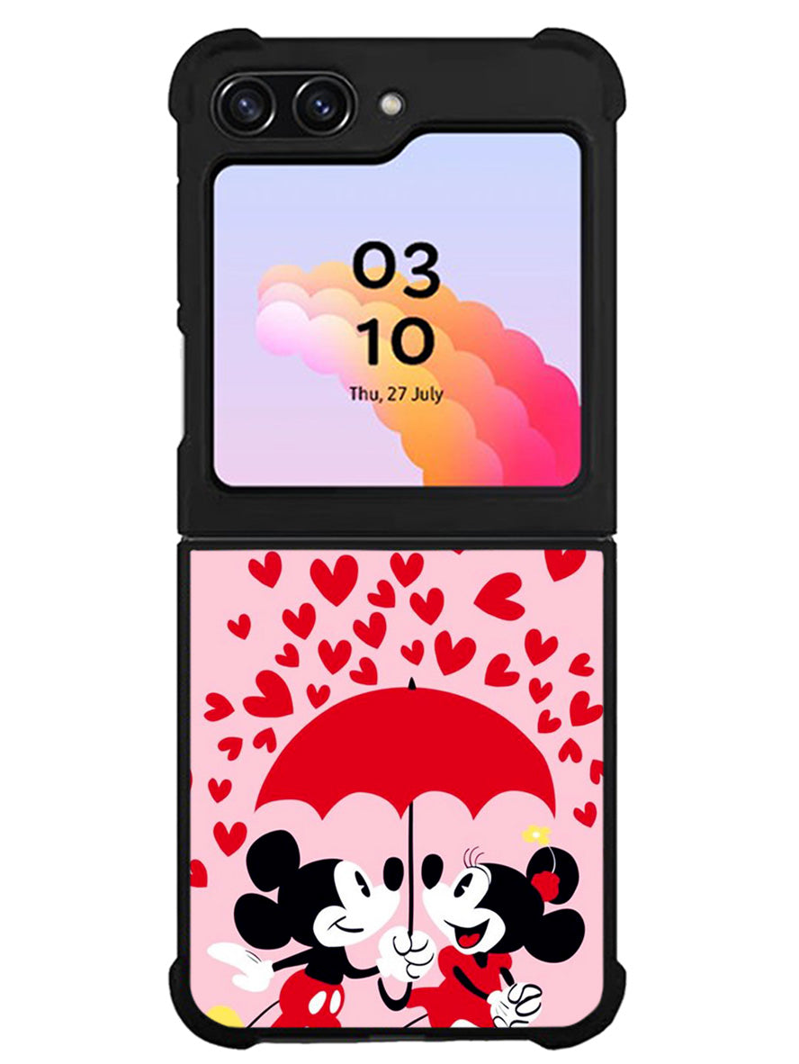 Mickey And Minnie Mouse Rain Love Samsung Galaxy Z Flip 5 5G 2023 Case