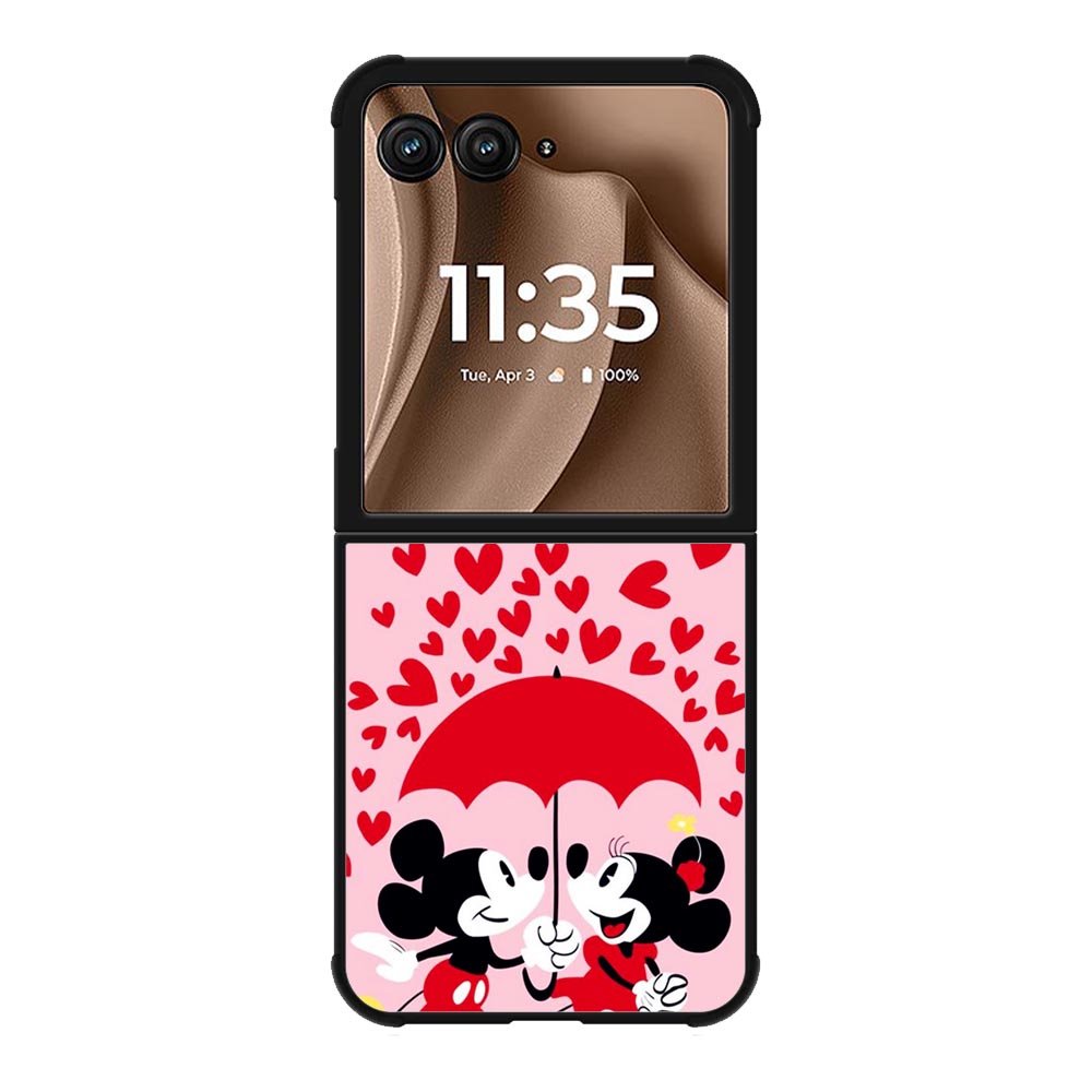 Mickey And Minnie Mouse Rain Love Motorola Moto RAZR Plus 2025 Case
