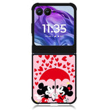 Mickey And Minnie Mouse Rain Love Motorola Moto Razr Plus 2024 , Moto Razr+ 2024 Case