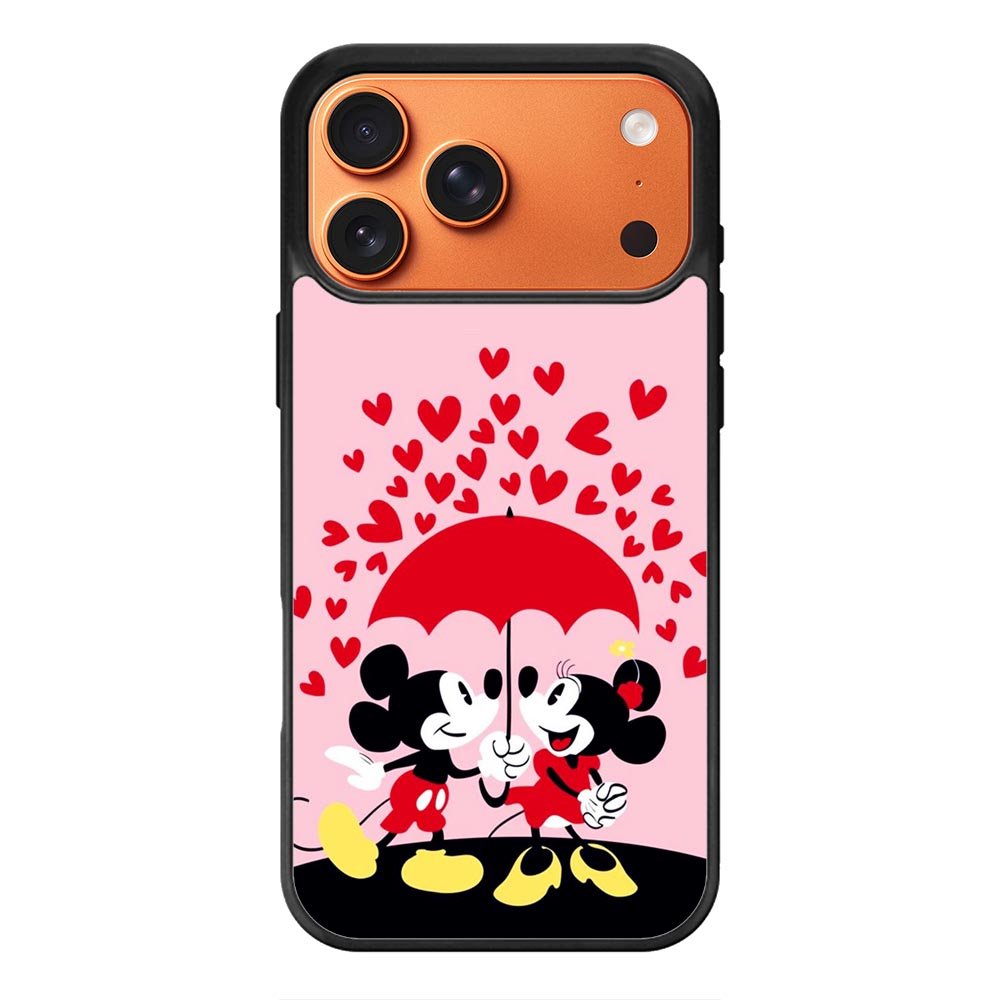 Mickey And Minnie Mouse Rain Love iPhone 18 Pro Case
