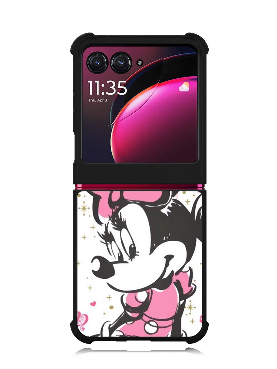 Minnie Mouse Pink 2nd Motorola Moto Razr Plus 2023 , Moto Razr+ 2023 Case