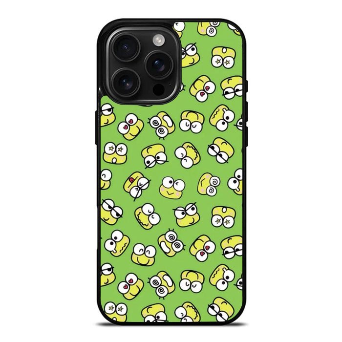 Keroppi Frog Pattern iPhone 16 Pro Max Case DC0988