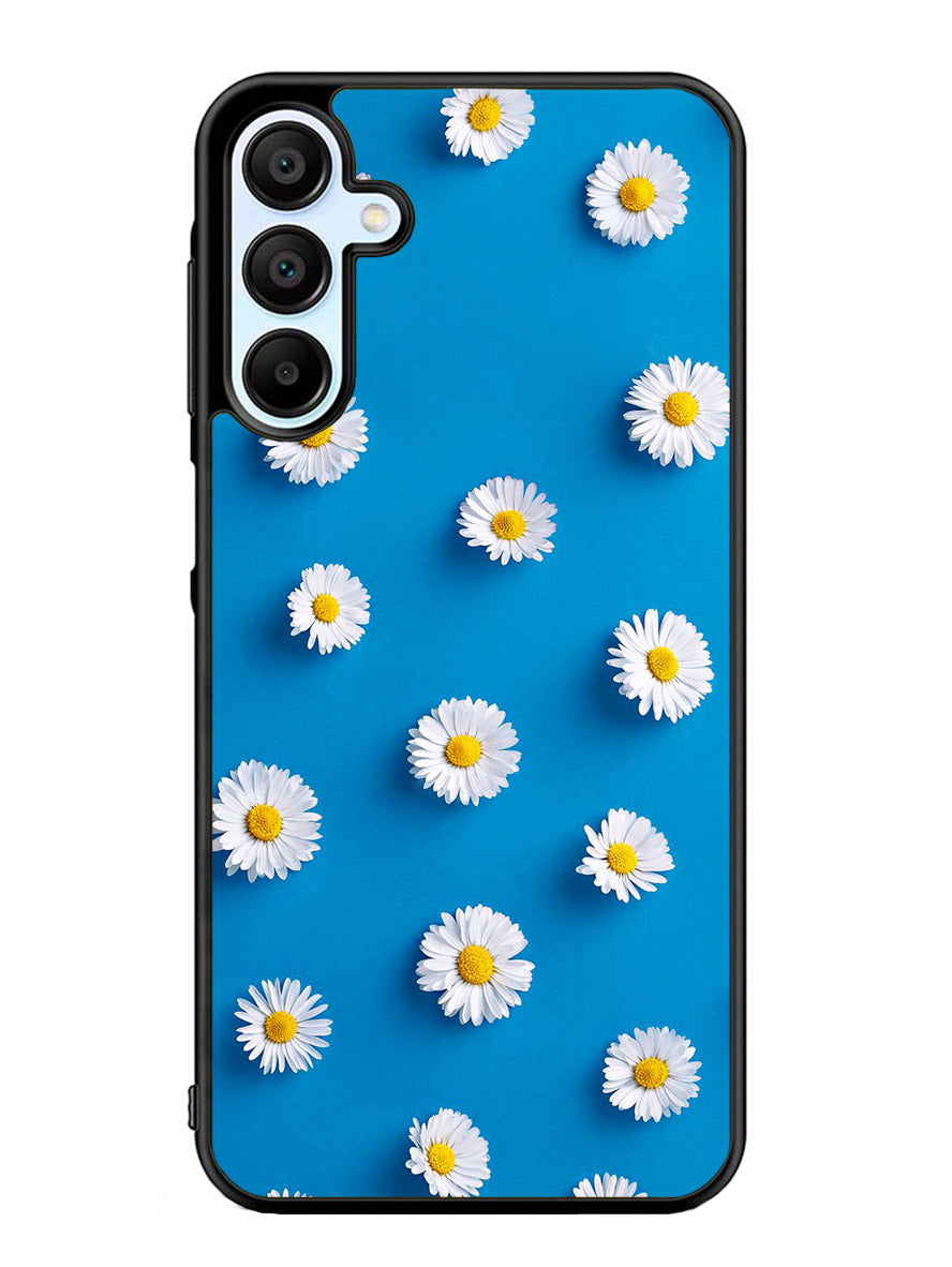 Daisy Blue Background Samsung Galaxy A25 5G Case