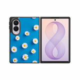 Daisy Blue Background Samsung Galaxy Z Fold 8 Case