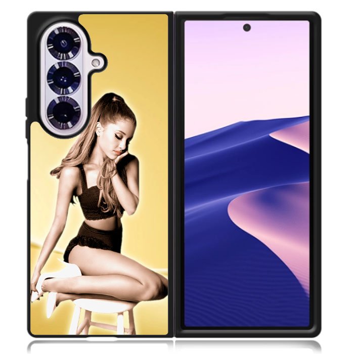 Ariana Grande Gold Case Samsung Galaxy Z Fold 7 Case DC0087