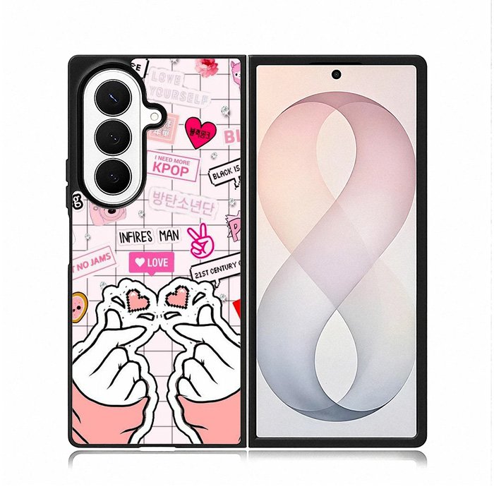 Fangirl Kpop Quotes Samsung Galaxy Z Fold 8 Ultra Case