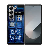 Doctor Who TARDIS Bad Wolf Blue Samsung Galaxy Z Fold 7 5G Case