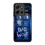 Doctor Who TARDIS Bad Wolf Blue Motorola Moto G 5G 2025 Case DC1943