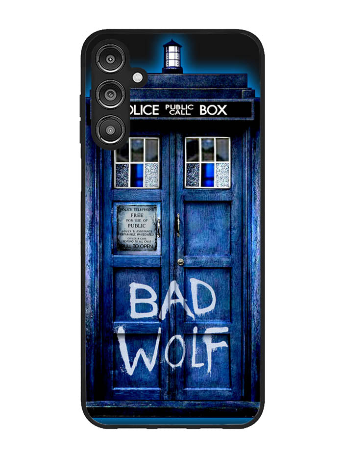 Doctor Who TARDIS Bad Wolf Blue Samsung Galaxy A14 5G Case