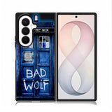 Doctor Who Tardis Bad Wolf Blue Samsung Galaxy Z Fold 8 Ultra Case DC0532