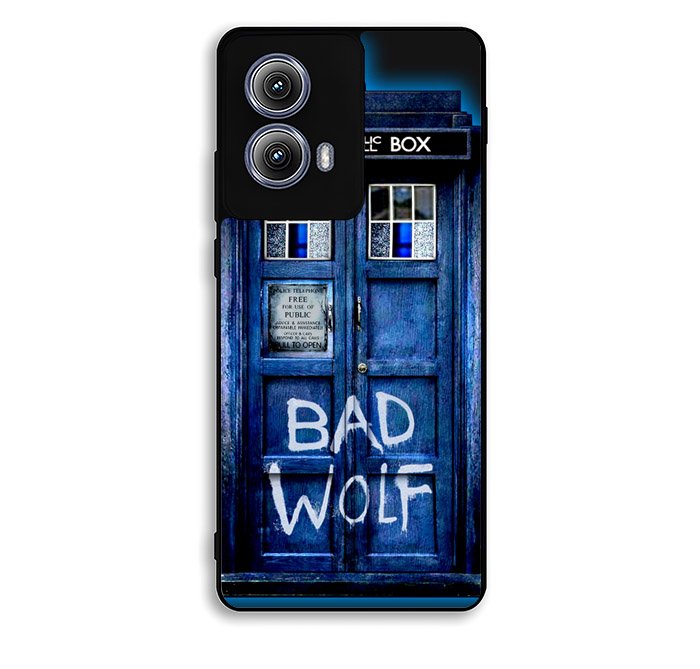 Doctor Who TARDIS Bad Wolf Blue Motorola Moto Edge 2024 Case DC4674