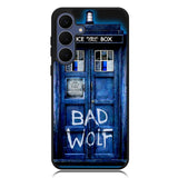 Doctor Who Tardis Bad Wolf Blue Samsung Galaxy S24 FE Case DC0532