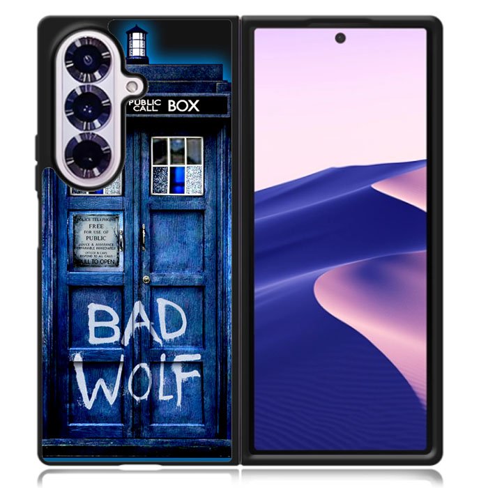 Doctor Who Tardis Bad Wolf Blue Samsung Galaxy Z Fold 7 Case DC0532