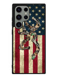 Browning Deer Real Tree Camo USA Flag Samsung Galaxy S23 Ultra 5G Case