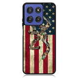 Browning Deer Real Tree Camo Usa Flag Motorola Moto G Stylus 5G 2025 DC0245
