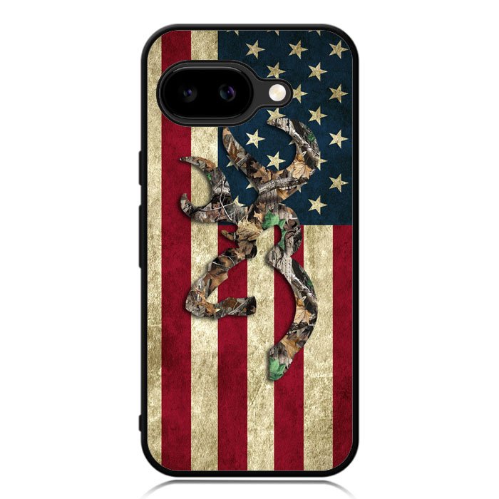 Browning Deer Real Tree Camo Usa Flag Google Pixel 9A Case DC0245