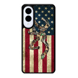 Browning Deer Real Tree Camo Usa Flag Samsung Galaxy S25 Edge DC0245