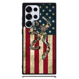 Browning Deer Real Tree Camo Usa Flag Samsung Galaxy S25 Ultra Case DC0245