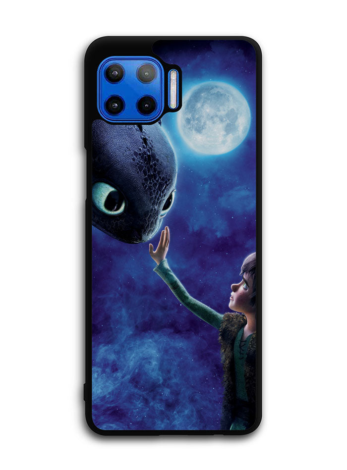 How to Train Your Dragon Hiccup And Toothless Motorola Moto One 5G Case , Moto One 5G UW Case , Moto G 5G Plus Case