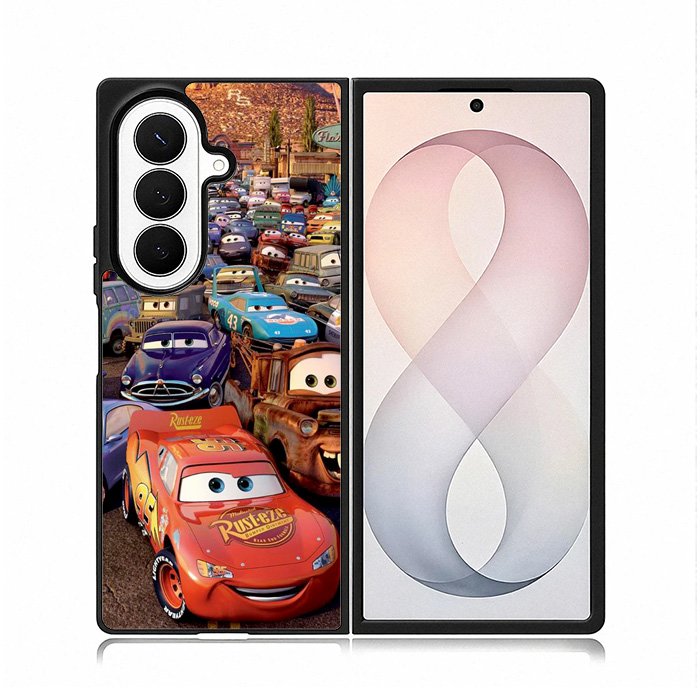 Lightning Mcqueen Disney Cars Samsung Galaxy Z Fold 8 Ultra Case DC1025