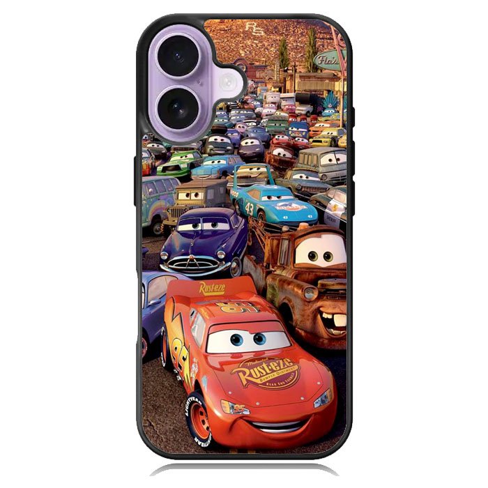Lightning Mcqueen Disney Cars iPhone 16 Case DC1025