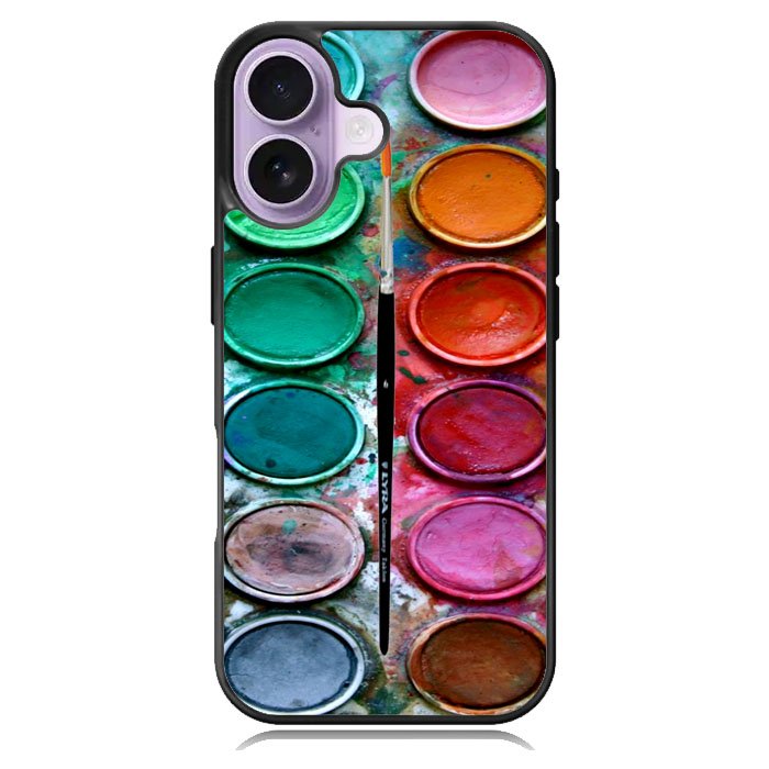 Paint Box Watercolor iPhone 16 Case DC1377