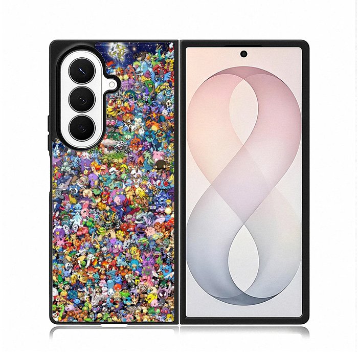 Pokemon Collage Samsung Galaxy Z Fold 8 Ultra Case DC1476