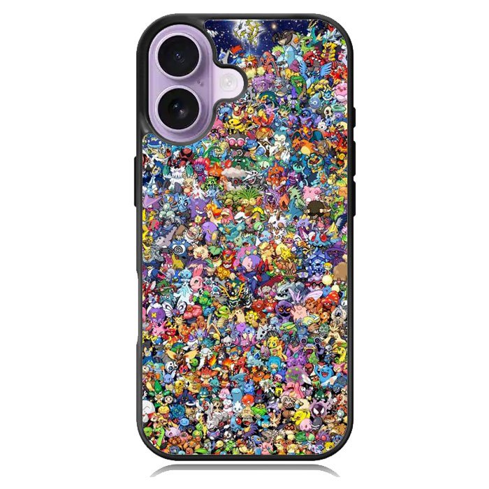Pokemon Collage iPhone 16 Case DC1476