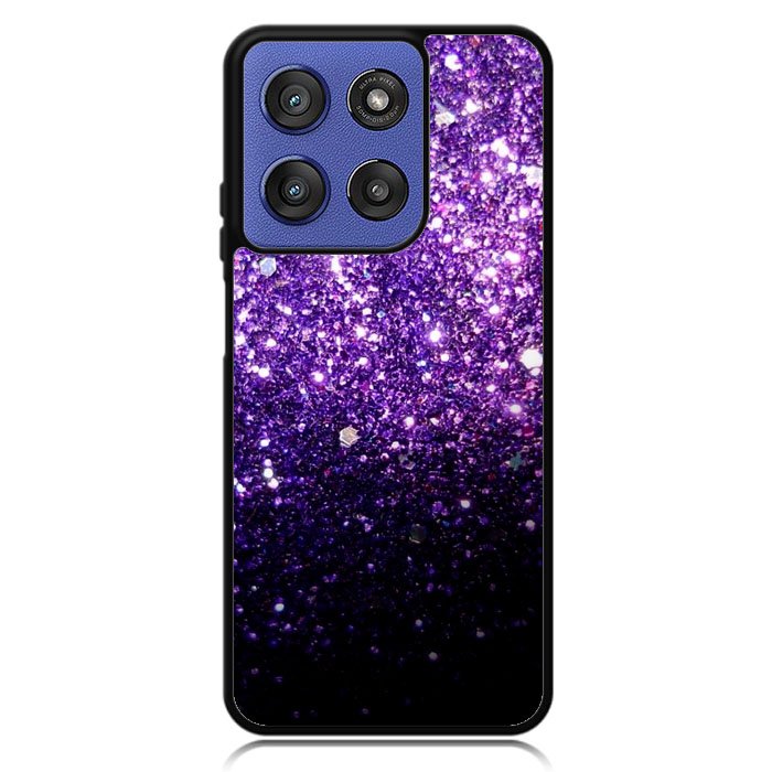 Purple Sparkling Glitter Motorola Moto G Stylus 5G 2025 DC1523