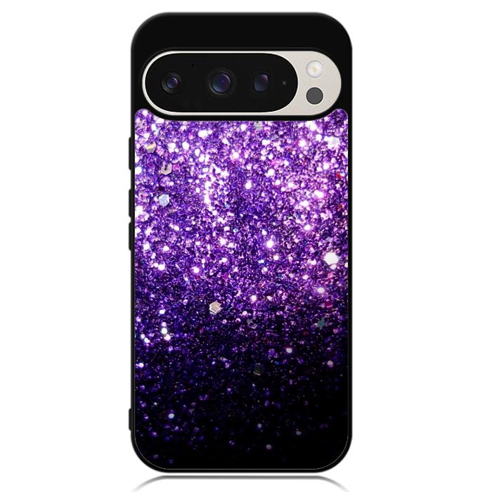 Purple Sparkling Glitter Google Pixel 9 | Google Pixel 9 Pro Case DC1523