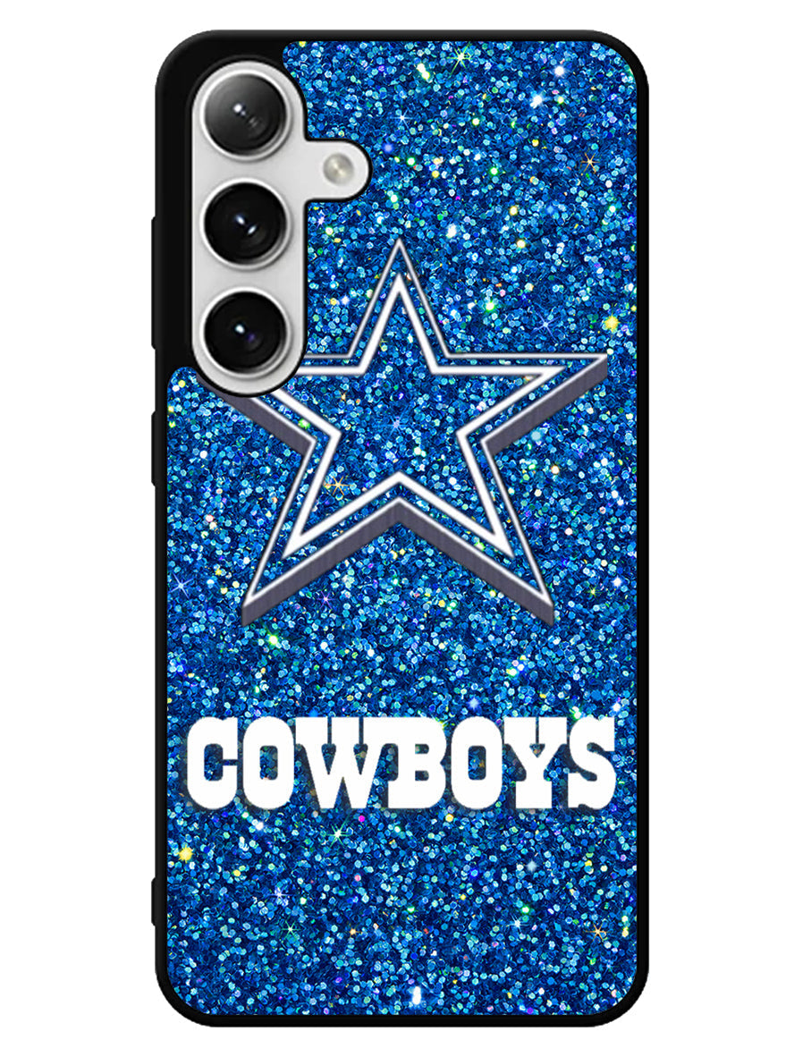 Dallas Cowboys Sparkling Glitter Samsung Galaxy S24 5G Case
