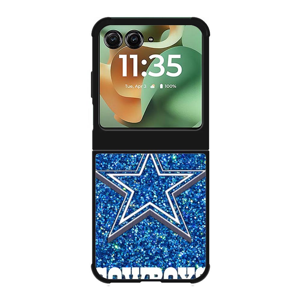 Dallas Cowboys Sparkling Glitter Motorola Moto RAZR 2025 Case