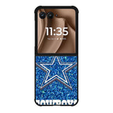 Dallas Cowboys Sparkling Glitter Motorola Moto RAZR Plus 2025 Case