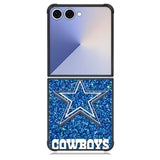 Dallas Cowboys Sparkling Glitter Samsung Galaxy Z Flip 7 Case DC0440