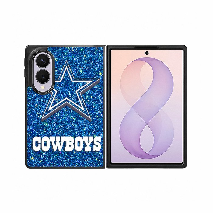 Dallas Cowboys Sparkling Glitter Samsung Galaxy Z Fold 8 Case DC0440