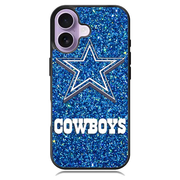 Dallas Cowboys Sparkling Glitter iPhone 16 Plus Case DC0440