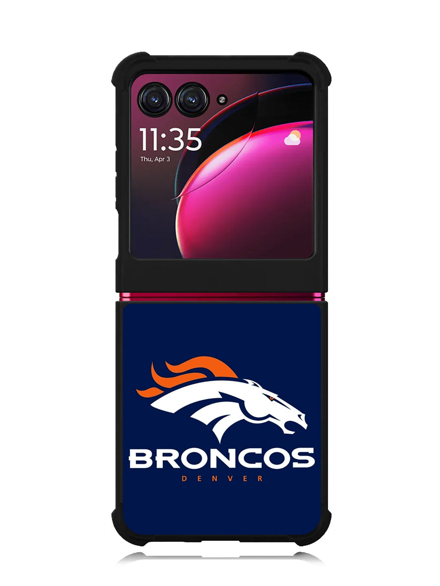 Denver Broncos Logo 2nd Motorola Moto Razr Plus 2023 , Moto Razr+ 2023 Case