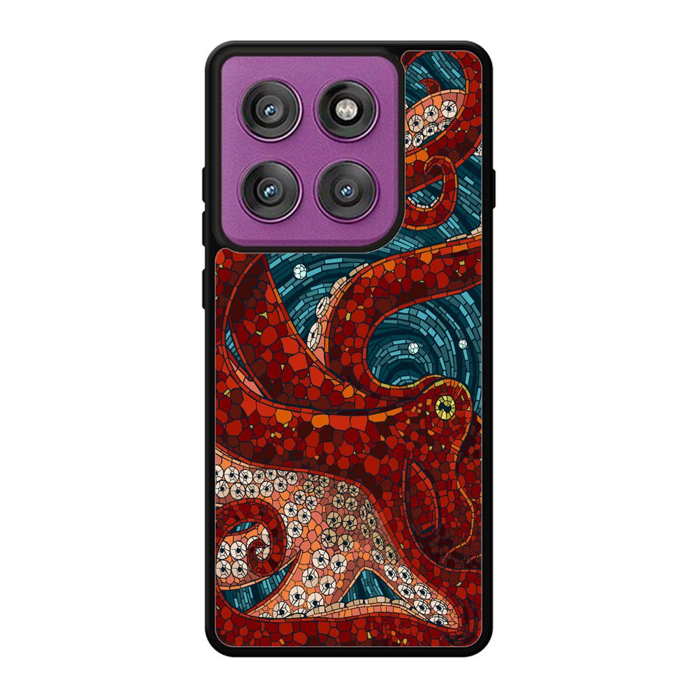 Kraken Octopus Stained Glass Motorola Moto Edge 60 Pro Case